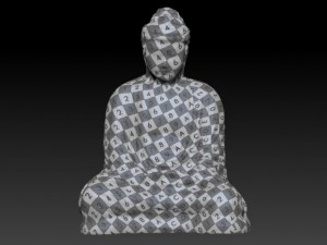 sitting buddha Model 3D