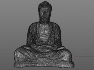 sitting buddha Model 3D