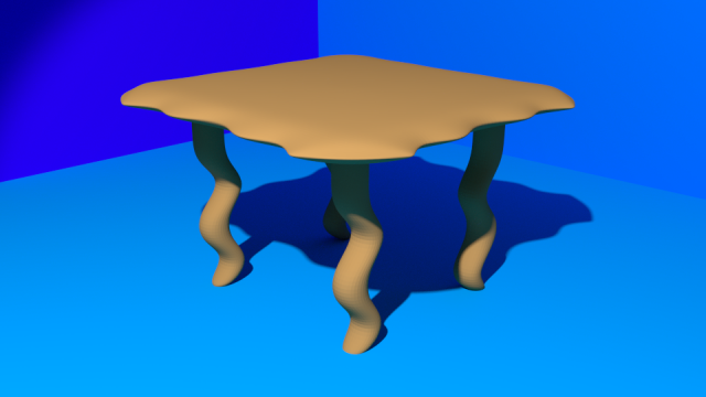 table 3D Model .c4d .max .obj .3ds .fbx .stl .blend 