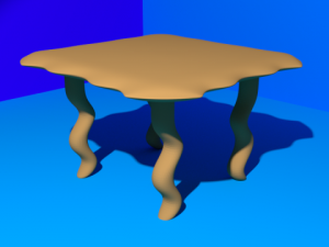 table Modèle 3D