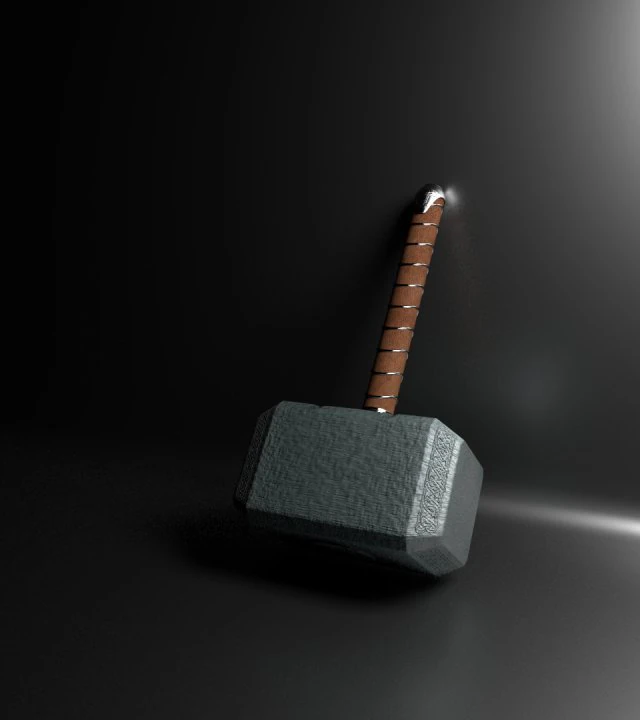 mjollnir 3D Model .c4d .max .obj .3ds .fbx .stl .blend 