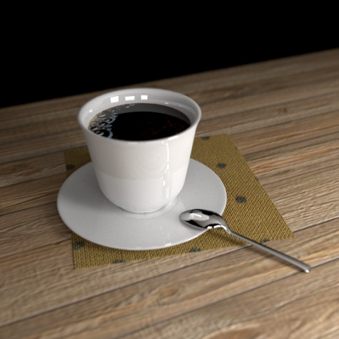serving tea Model 3D .c4d .max .obj .3ds .fbx .stl .blend 