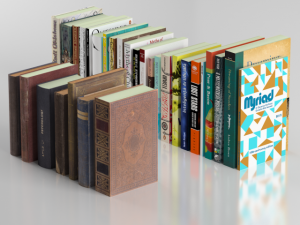 30 books collection include 7 old books Modello 3D