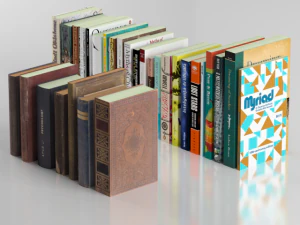 A cole&ccedil;&atilde;o de 30 livros inclui 7 livros antigos Modelo 3D