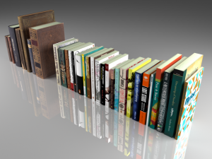 30 books collection include 7 old books 3D 모델