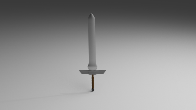 fantasy sworddagger 3D Model .c4d .max .obj .3ds .fbx .stl .blend 