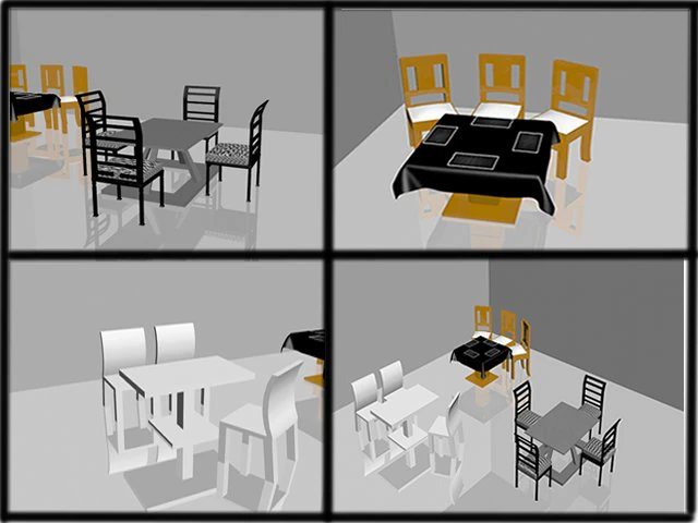 kit mesa Modello 3D .c4d .max .obj .3ds .fbx .stl .blend 