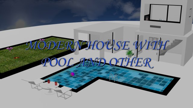 casa moderna 3D Model .c4d .max .obj .3ds .fbx .stl .blend 