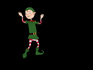 christmas elf animated 3D Model