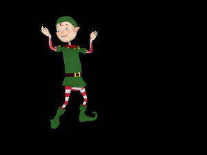 christmas elf animated 3D Model