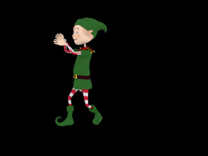 christmas elf animated 3D Model