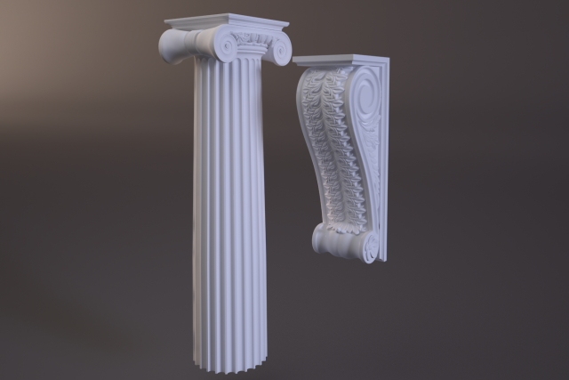 column 3D Model .c4d .max .obj .3ds .fbx .stl .blend 
