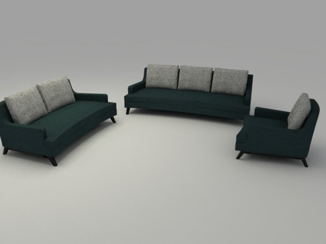 belem living set 3D Model .c4d .max .obj .3ds .fbx .stl .blend 