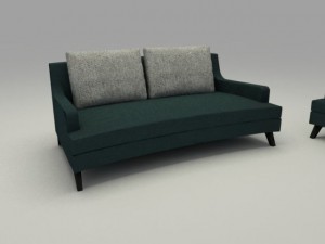 belem living set 3D Model