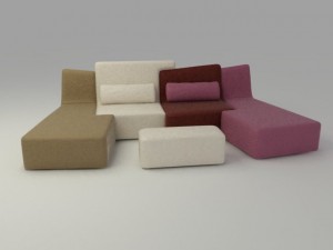 confluences four seats Model 3D