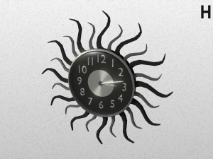 modern clock Modelo 3D