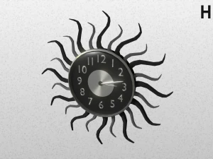 modern clock 3D Model
