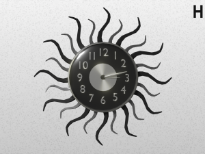 modern clock Modelo 3D