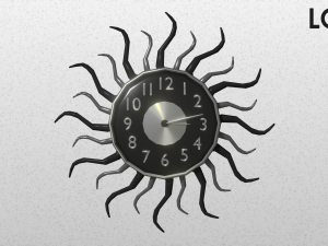 modern clock Modelo 3D