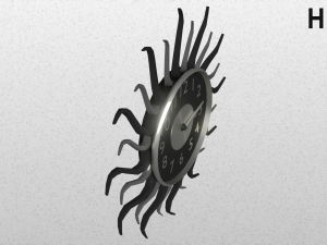 modern clock Modelo 3D