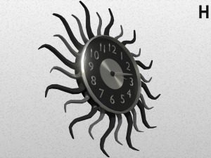 modern clock Modelo 3D