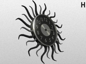 modern clock 3D Model