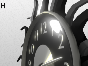 modern clock Modelo 3D