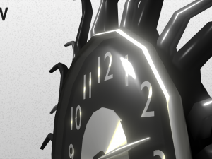 modern clock Modelo 3D
