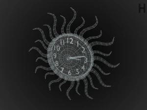 modern clock 3D Model