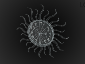 modern clock Modelo 3D