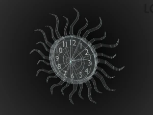 modern clock 3D Model