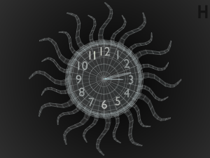 modern clock Modelo 3D