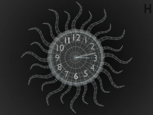 modern clock 3D Model