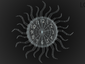 modern clock Modelo 3D