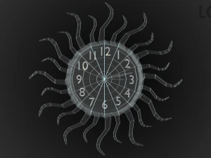 modern clock 3D Model