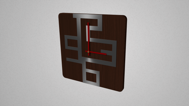 modern clock 3D 模型 .c4d .max .obj .3ds .fbx .stl .blend 