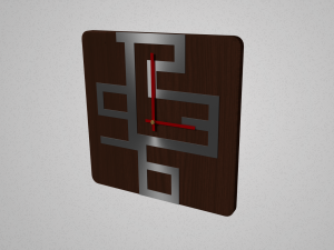 modern clock Model 3D