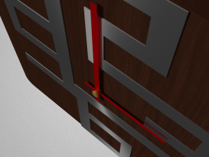 modern clock 3D 模型