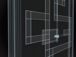 modern clock 3D 模型