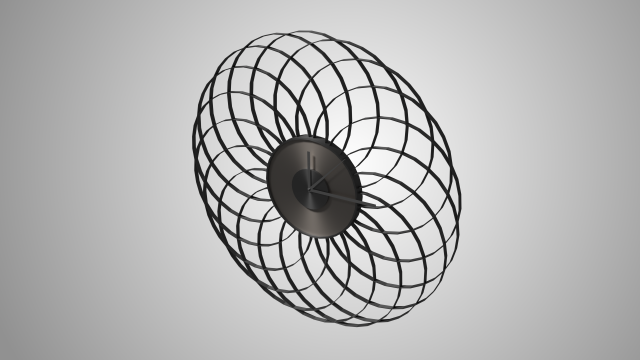 modern clock 3D Model .c4d .max .obj .3ds .fbx .stl .blend 