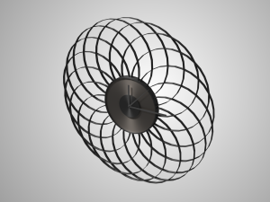 modern clock 3D मॉडल