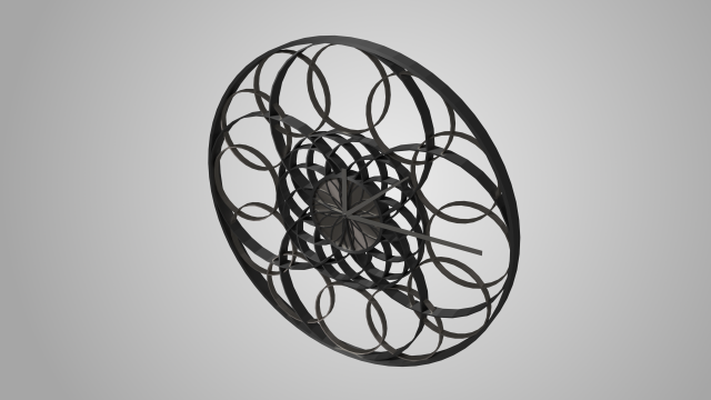 modern clock 3D Model .c4d .max .obj .3ds .fbx .stl .blend 