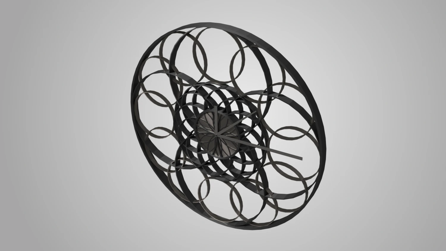 modern clock 3D Model .c4d .max .obj .3ds .fbx .stl .blend