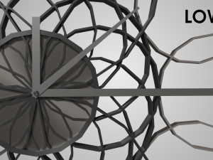 modern clock 3D Model