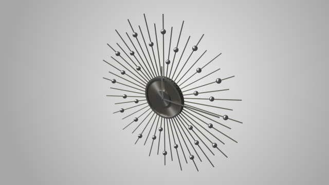modern clock Model 3D .c4d .max .obj .3ds .fbx .stl .blend 