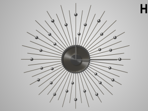 modern clock Model 3D