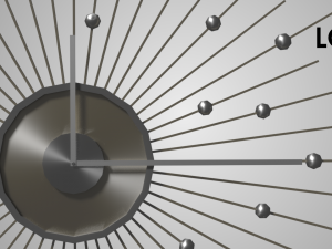 modern clock Model 3D