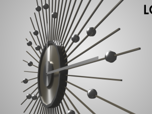 modern clock Model 3D