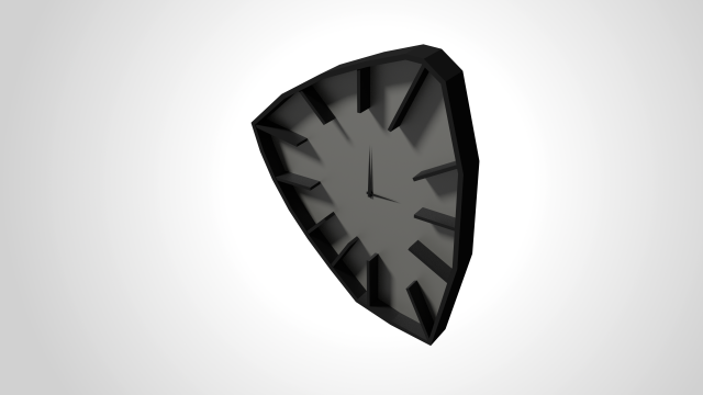 modern clock 3D Model .c4d .max .obj .3ds .fbx .stl .blend 