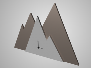 modern clock Model 3D